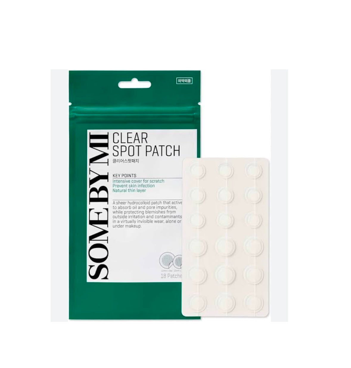 [SOME BY MI] Clear Spot Patch 18pcs (10mmx9ea + 12mmx9ea)
