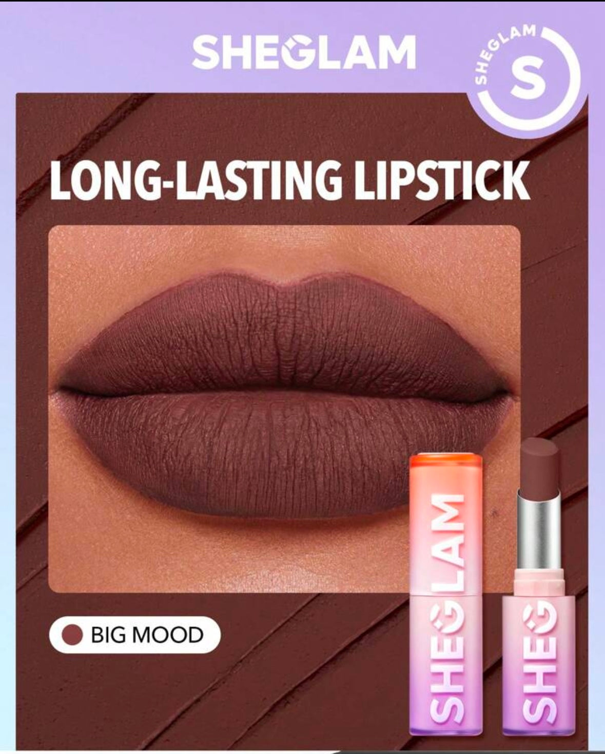 Sheglam long lasting matte lipstick