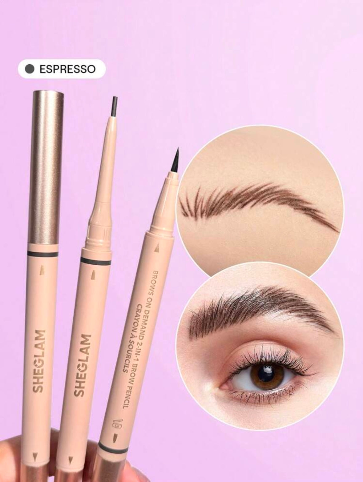 Sheglam 2 in 1 brow pencil
