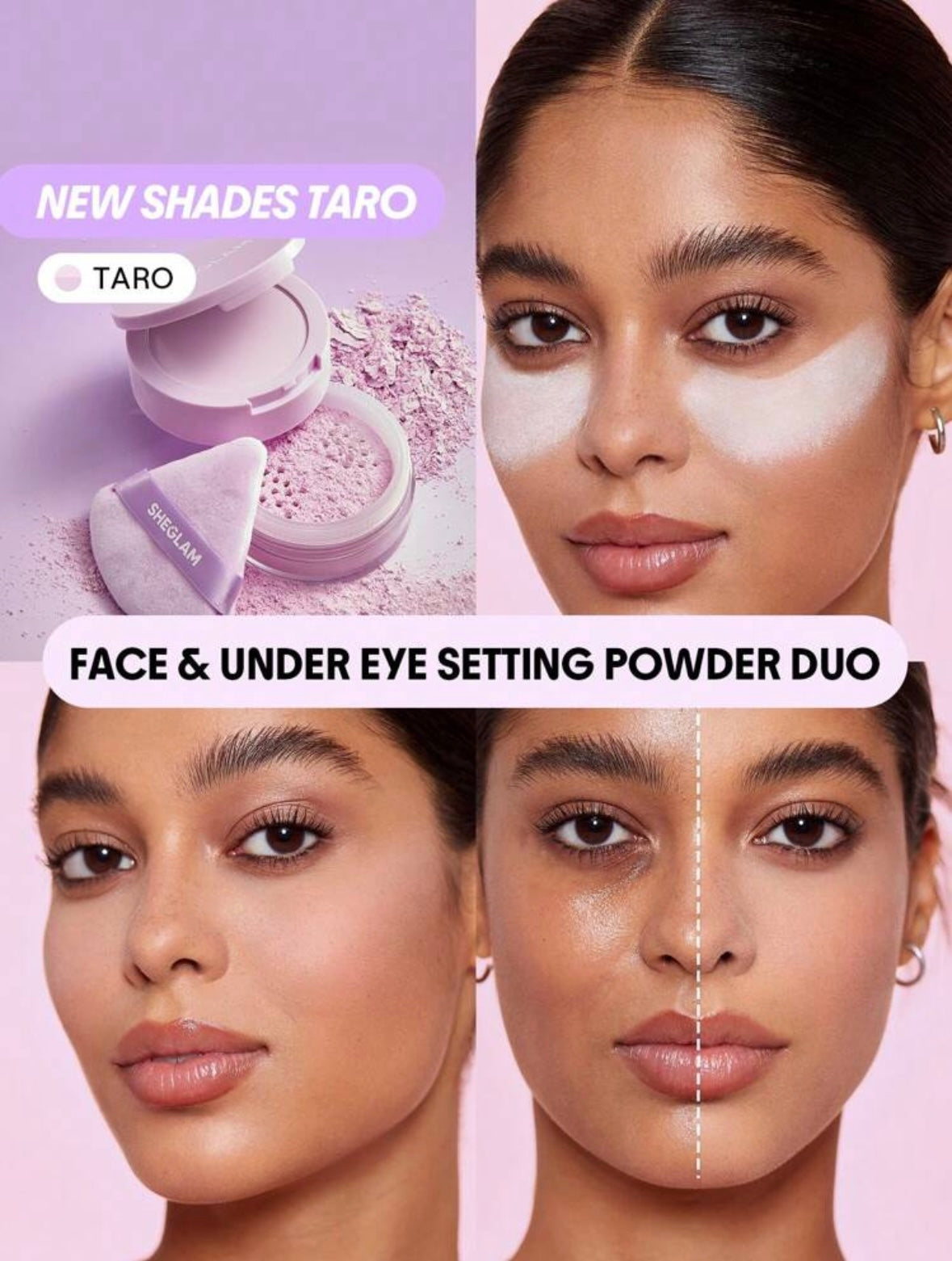 SHEGLAM Instant Ready Face & Under Eye Setting Powder Duo